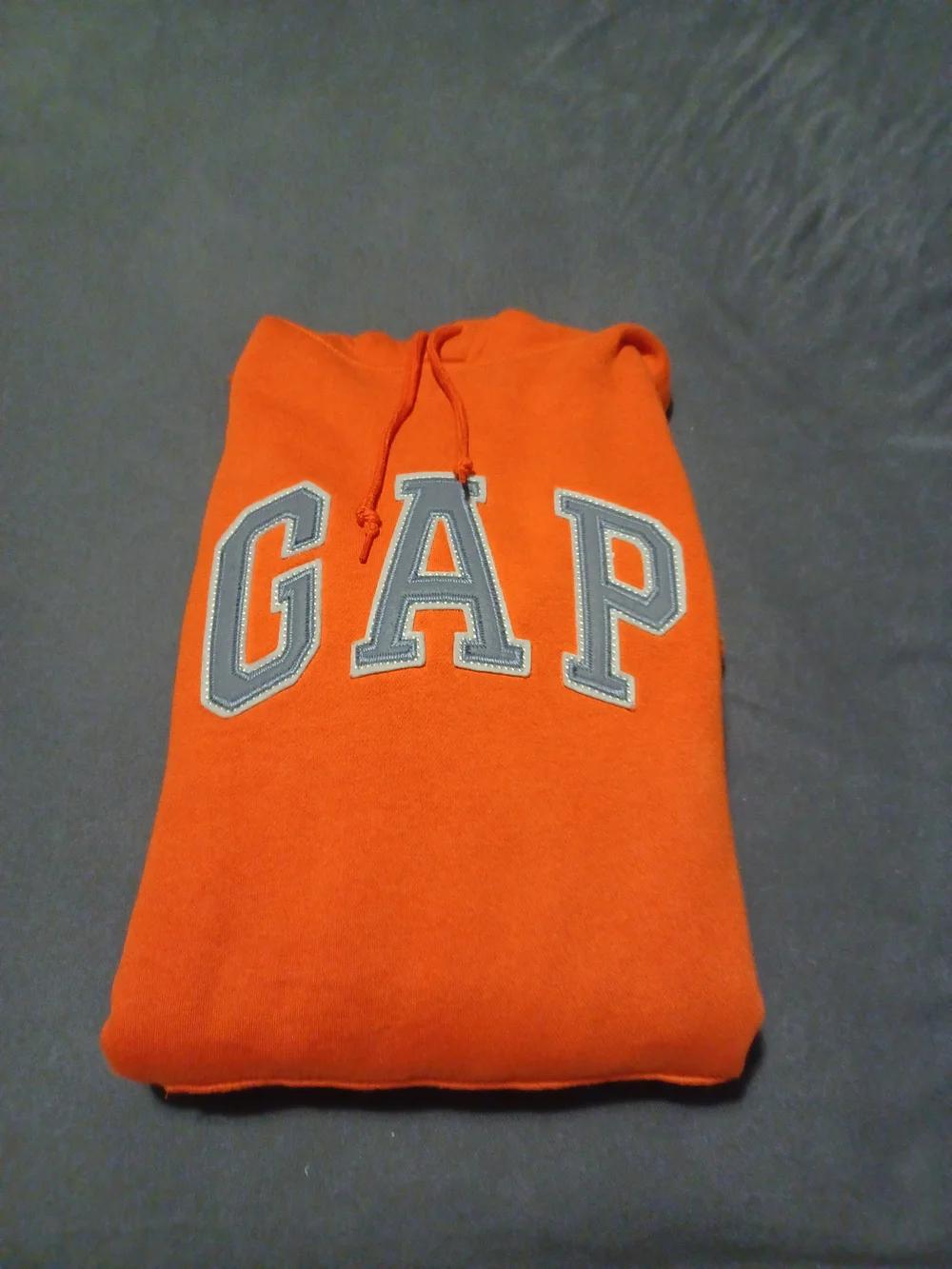 GAP Men's Bright Orange Pullover Hoodie